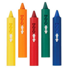 KIDS WASHABLE BATH CRAYONS Toddler Bath Toy Non-Toxic, 3 Years , 5 Pieces