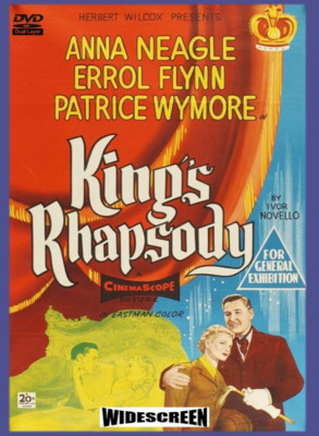 KING'S RHAPSODY 1955 DVD Errol Flynn Anna Neagle Remastered Rare Musical Romance