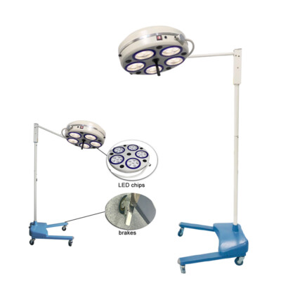 25W Dental Surgical Medical LED Lamp Shadowless Floorstanding Light 5 Holes US
