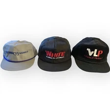 Lot 3 Vintage Hat Cap Thermal Dynamics Gray VLP Victor L Phillip Black White USA