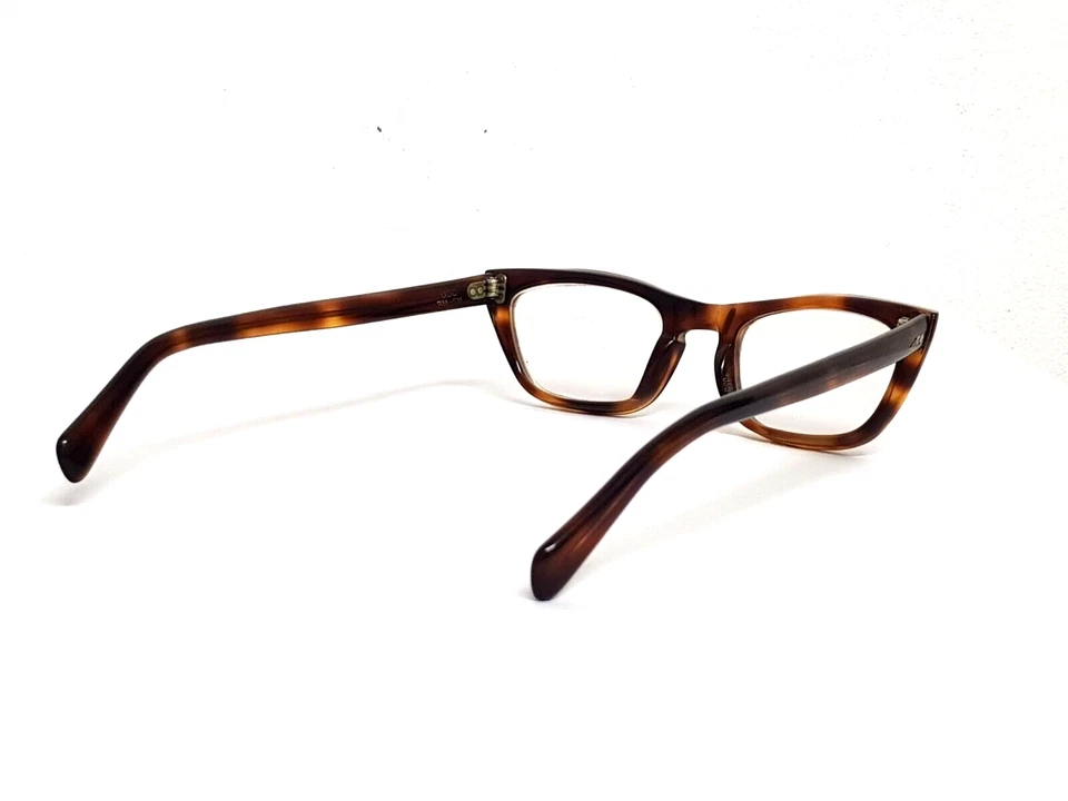 Vtg 60s Amber Womens Cat Eye frames UOC eyeglasses Tortoise frame glasses Small - Image 3 of 4