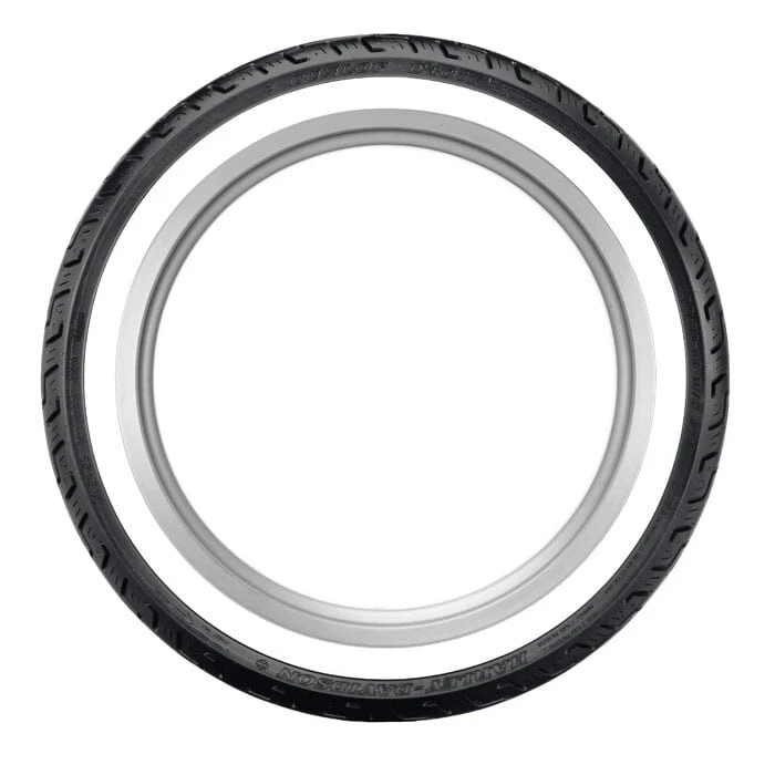 Dunlop D401 100/90-19 White Wall Front Tire Motorcycle 100 90 19 Harley 45064215 - Image 2 of 4