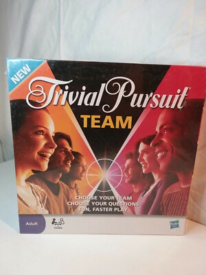 Trivial Pursuit Team by Hasbro 2009 Adult with 2 Teams NEW AND SEALED