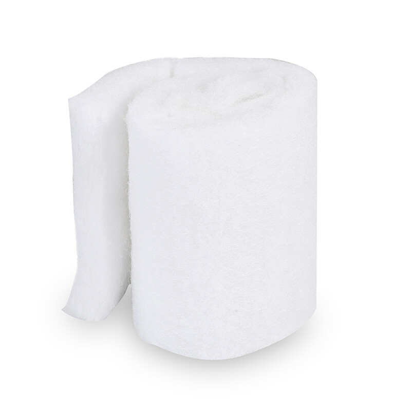 2 Roll White Bonded Aquarium Media Pad 19"x4.3" Fiber Floss Filter Material