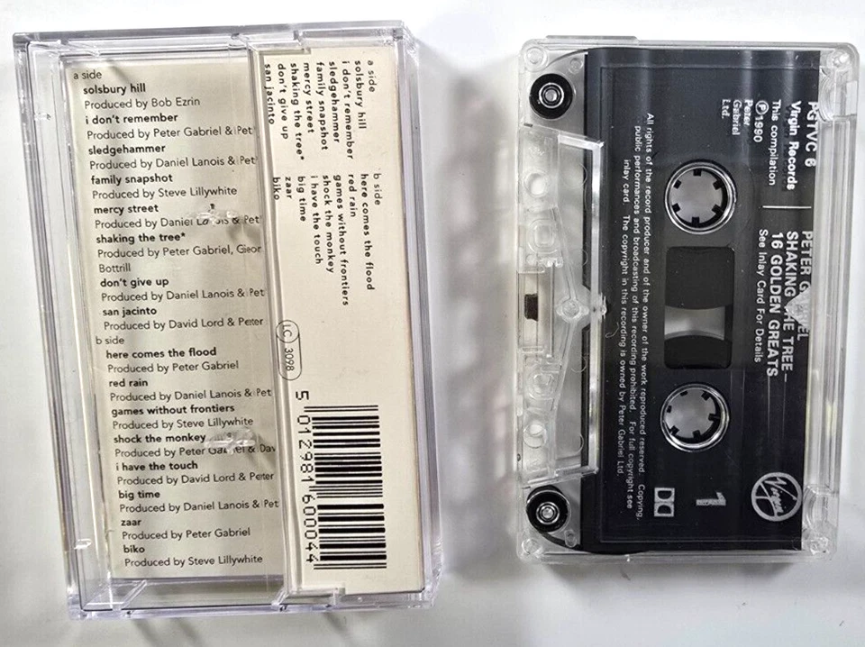 Peter Gabriel Shaking The Tree Sixteen Golden Greats Cassette Tape compilation - Image 2 of 4