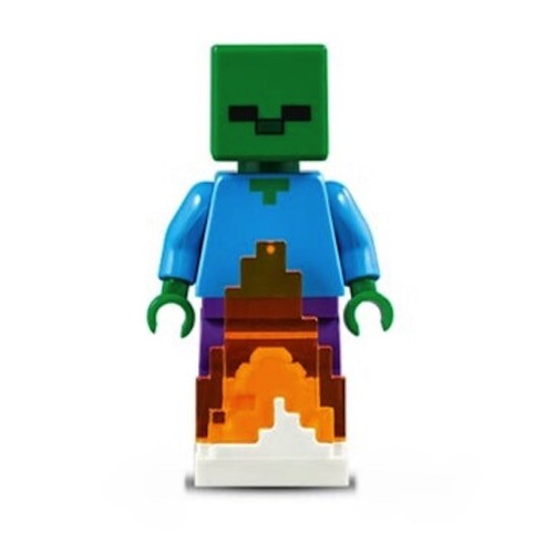 lego minecraft zombie figure