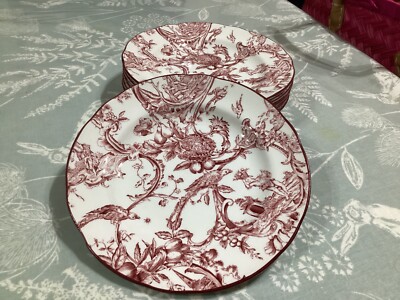Spode Williamsburg Provincial Garden Rosa Hergestellt in England 6,25'' Teller Best