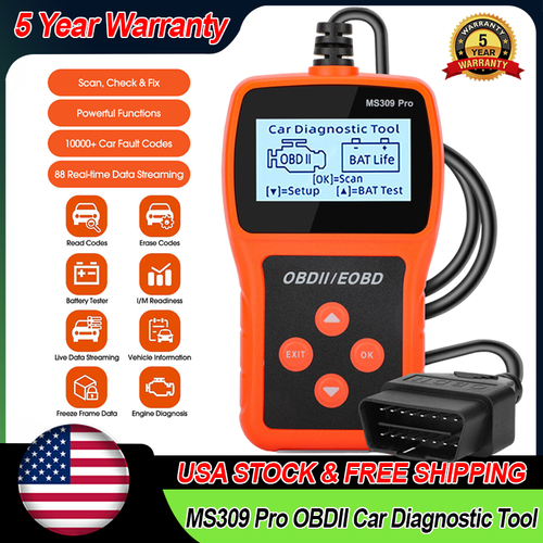 Automotive OBDII Scanner EOBD Code Reader Car Diagnostic Tool Check ...