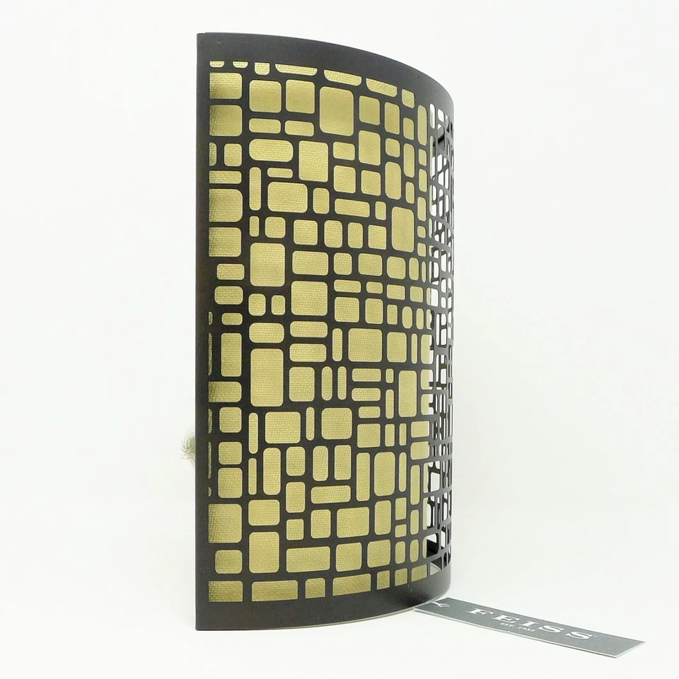 Aplique de montaje en pared bronce ligero frotado con aceite con pantalla de tela modelo WB1564LAB FEISS Foto 4 de 4