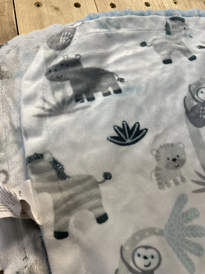 Mantas & Beyond Manta Bebé Animales de la Selva Azul Foto 2 de 4