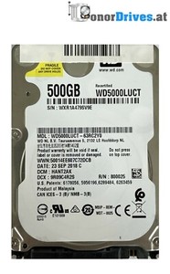 Western Digital WD5000LUCT-63RC2Y0 - 500 GB -SATA - PCB 2060-800025-001 Rev. P2*