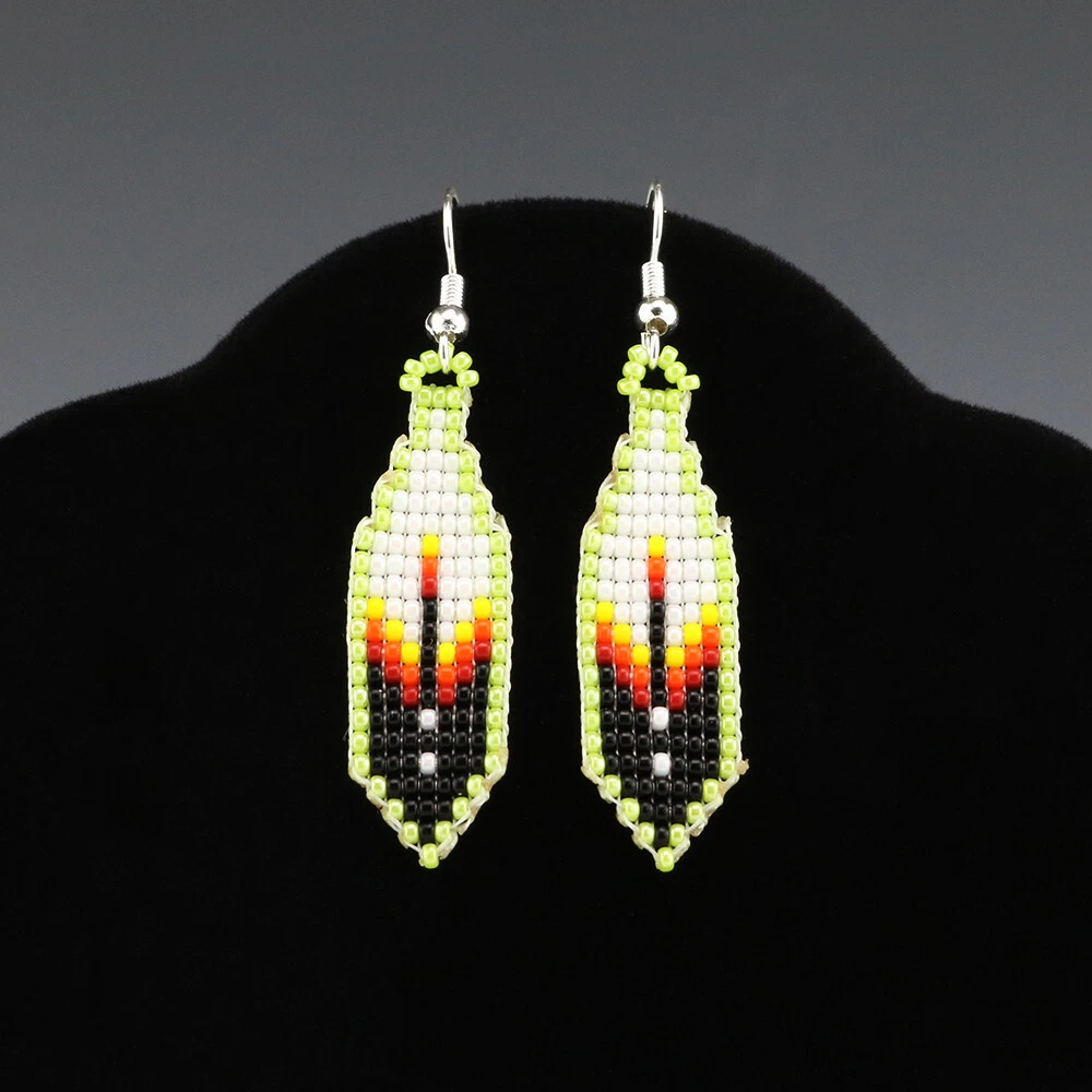 Feather earrings on sale native american