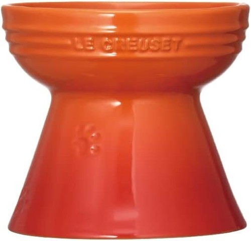 LE CREUSET High Stand Pet Bowl Dishes Cat Dog Food water container 8 COLORS New - Picture 4 of 20