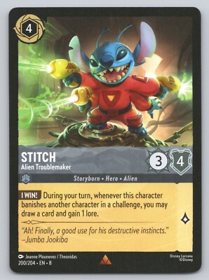Disney Lorcana - Stitch - Alien Troublemaker 200/204 - Reign of Jafar (8)