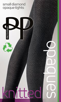 Pretty Polly kleine Rauten Strumpfhose Damenmode Alltag blickdicht Strumpfwaren