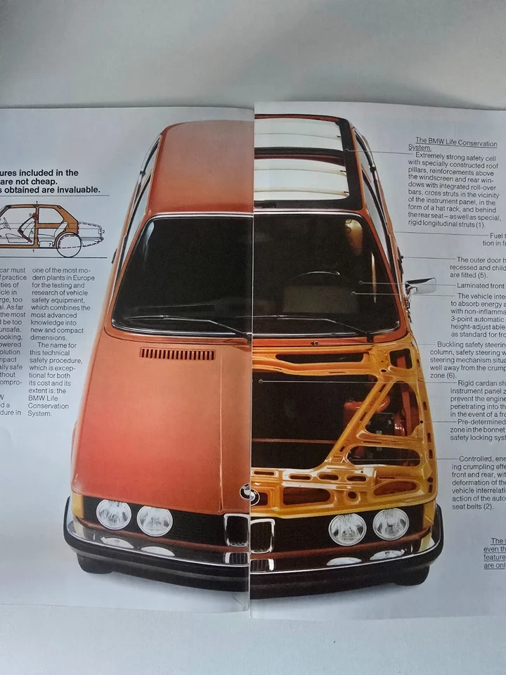 Original BMW E21 3 Series Brochure RARE COLLECTORS ITEM C.1970s - Image 4 of 4