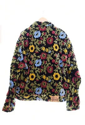 STUSSY FLORAL JACQUARD GARAGE JACKET