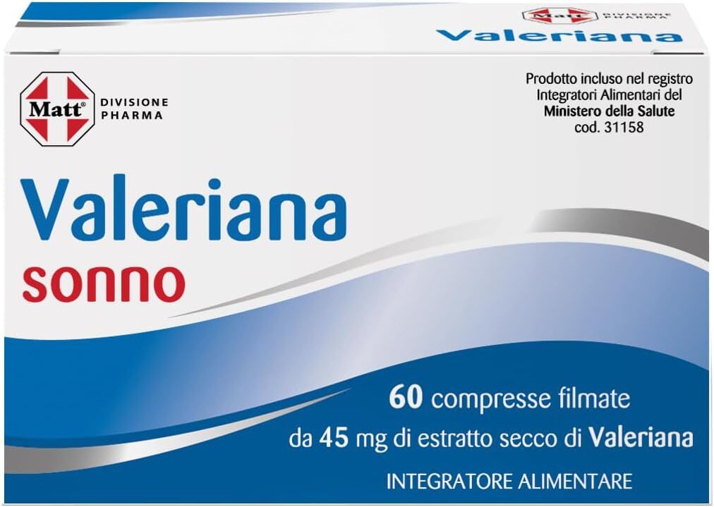 Matt, Valeriana, Integratore Alimentare di Valeriana Utile per Favorire il Rilas
