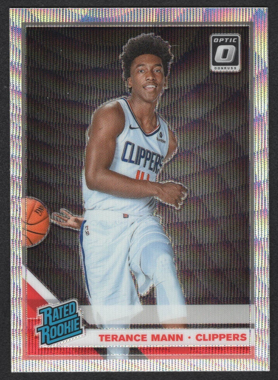 2019-20 Optic Terance Mann Silver Wave Fanatics Prizm Rookie Card #165