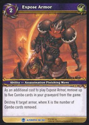 World of Warcraft TCG Expose Armor - Heroes of Azeroth 98/361