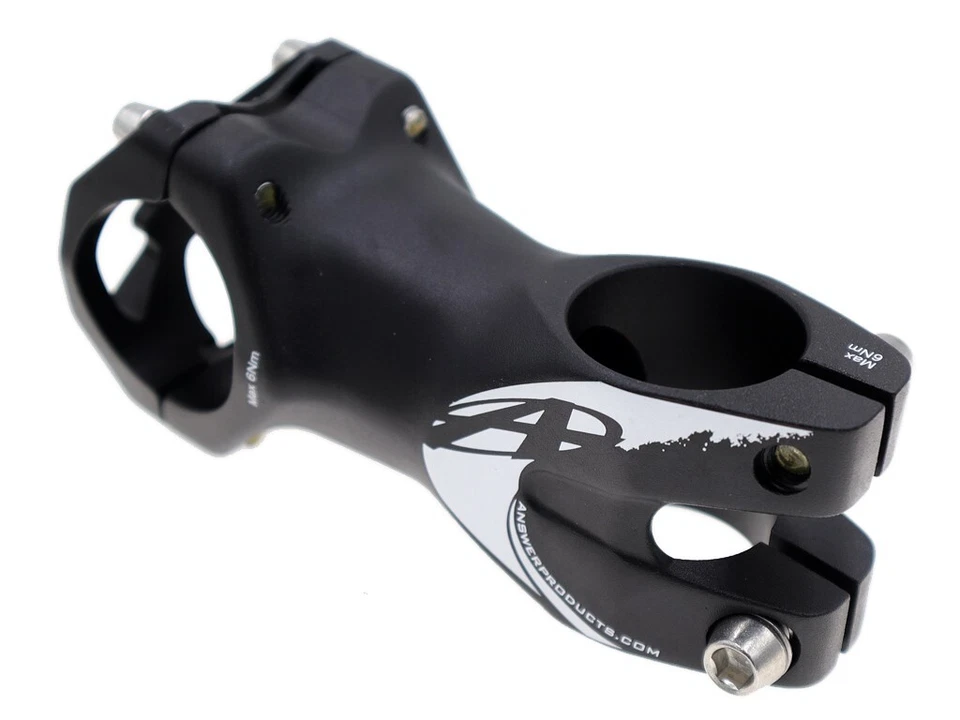 Answer Rove Bike Stem 1-1/8" 31.8 mm 70 mm 8 Deg Black MTB AM - Image 4 of 4