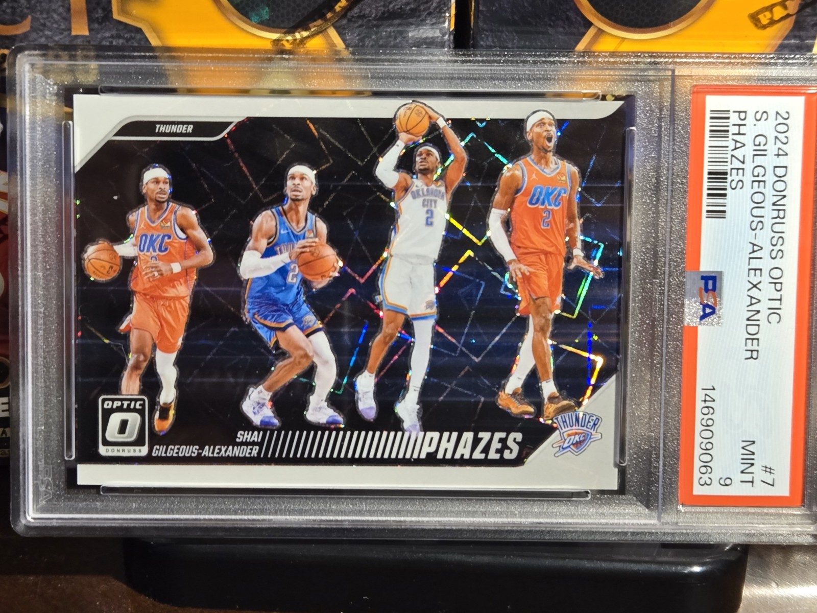 2024-25 Panini Donruss Optic Shai Gilgeous-Alexander Phazes Case Hit PSA 9