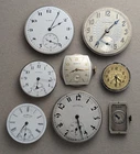 Antique Vtg Illinois Waltham Benrus Elgin Pocket Watch Movements -Lot #12