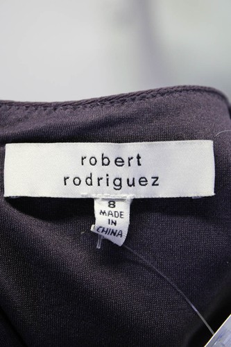 Robert Rodriguez Womens Sleeveless V-Neck Darted Zip Sheath Dress Purple Size 8 - Picture 5 of 7