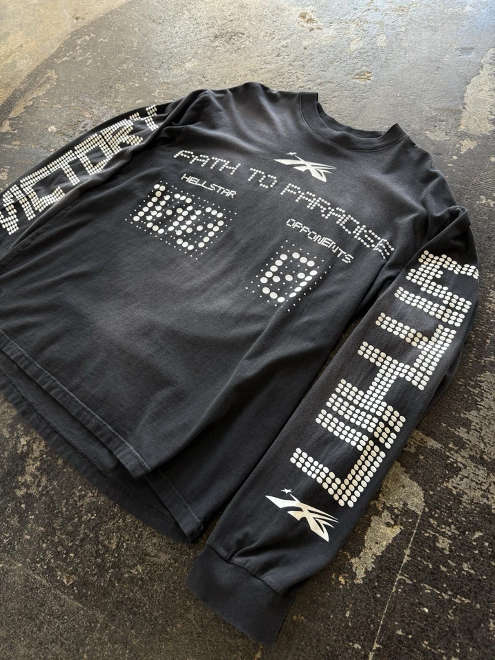 Size XL Men’s - 2024 Hellstar Scoreboard L/S Black Tee Shirt SS24 - Image 2 of 4