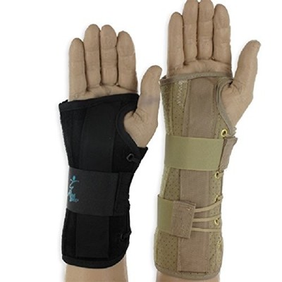 Med Spec Wrist Lacer X-Large Right 8'' Beige Hand & Wrist Brace