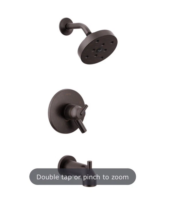 Delta T17459-RB Trinsic Monitor 17 Series Tub & Shower Trim in Venetian Bronze - Image 2 of 2