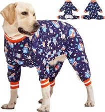 LovinPet Pet Clothes for Large Dogs: Nighthawk Red Fox Large, Orange Blue