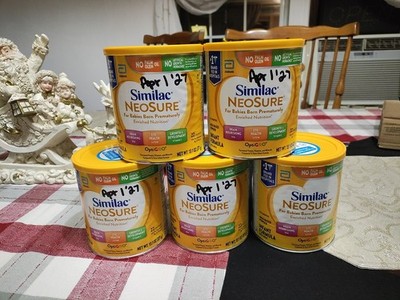 5 Cans Similac NeoSure Powder  - 13.1oz Exp 06/01/2026 & Later