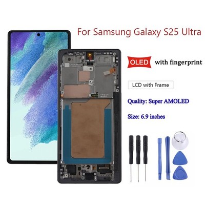OLED Screen Replacement For Samsung Galaxy S25 Ultra LCD Display Touch Digitizer