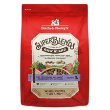 Stella  Chewy's SuperBlends Puppy Raw Blend Chicken  Salmon Dog Food, 21 lb.