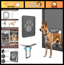 Magnetic Dog Screen Door - Lockable Pet Screen for Sliding Door/Window Access