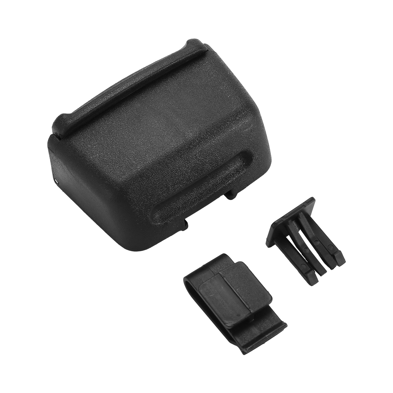 Auto Schwarz Plastik Rechteck Blaue Form Led Aschenbecher Halter O6R55894-image