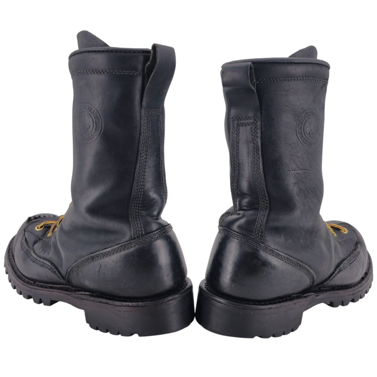 White\'s Hathorn Boots Men 10.5 Black Leather Work Boots USA Explorer Firefighter White main image 3