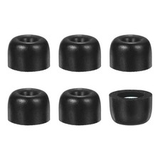 3Pair/6Pcs Memory Foam Earbud Replacement Tips W/ Nano-Coating, Black/Blue L 