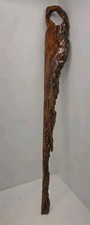 Handcrafted Wood Walking Stick - Rustic Cane - Hiking Staff - Decorative