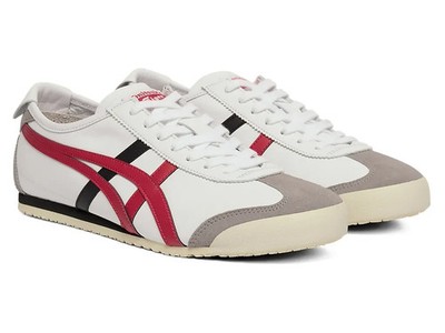 Onitsuka Tiger Mexico 66 White Classic Red 1183C102-105 Men's Size Auth