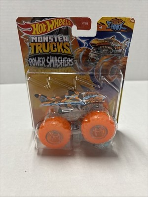 2024 Hot Wheels Monster Truck Power Smasher Tiger Shark 1:64 Scale New In Box