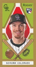 AARON SCHUNK RC 2025 Topps T205 DESIGN VARIATION SSP ~ Rockies