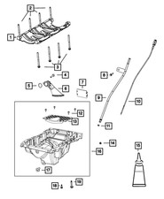 Genuine Mopar Engine Oil Pan 68249488AE