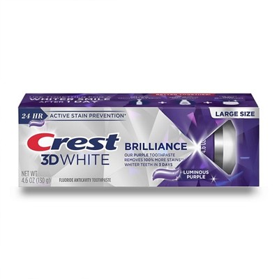 Crest 3D White Brilliance Whitening Zahnpasta 130g Fluorid Mintgeschmack 