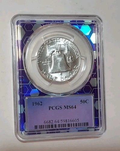 1962 P Franklin Half Dollar 50C PCGS MS64 TraderBea