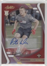 2021 Panini Absolute Rookies Spectrum Red Signatures 73/100 Pete Werner Auto 0b2