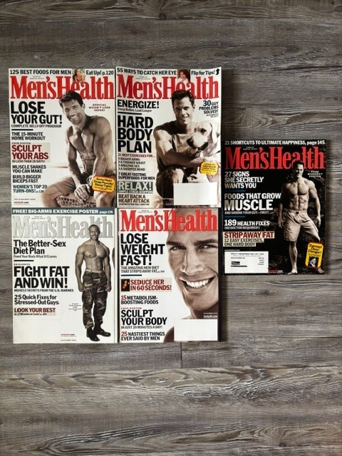 Men's Health Magazine Lot-July to December 2002 (5 Magazines)