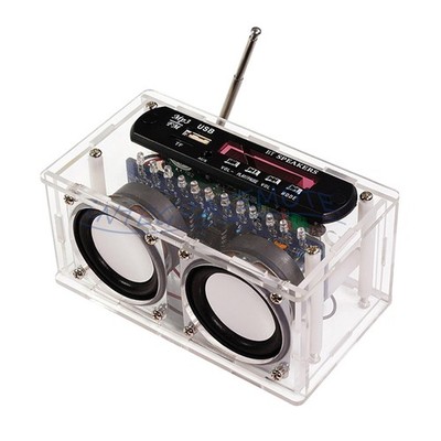 DIY Bluetooth Speaker Electronic Kit 87.5-108MHZ FM Radio Kit Soldering Project