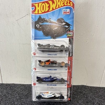 Hot Wheels HW Race Day 4-Pack Formula E Gen3 Williams Racing 1:64 Diecast